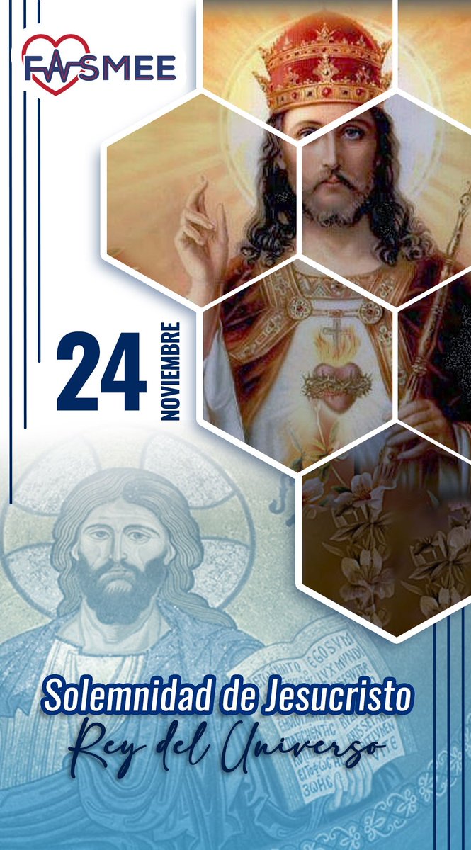 #24Nov
El domingo 24 de noviembre celebramos la Solemnidad de Nuestro Señor Jesucristo, Rey del Universo, que cierra el Año Litúrgico.