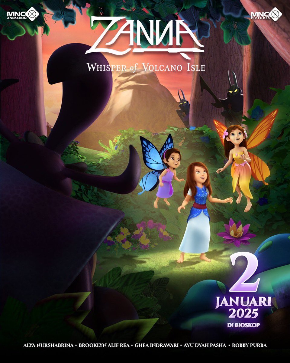 emilbias's tweet photo. Zanna, seorang gadis yang terpisah dengan keluarganya tiba-tiba memasuki dunia penuh keajaiban yang tak pernah terbayangkan.
Saksikan film liburan 
'Zanna: Whisper of Volcano Isle' bersama seluruh keluarga mulai 2 JANUARI 2025 di bioskop! #ZANNATheMovie https://t.co/g0aLKmLlA3