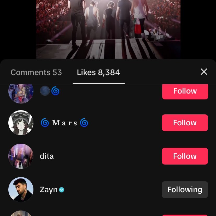 xoxsan's tweet photo. ZAYN LIKED MY ONE DIRECTION EDIT ON TIKTOK?? #zaynmalik https://t.co/pjLbhKkrmG