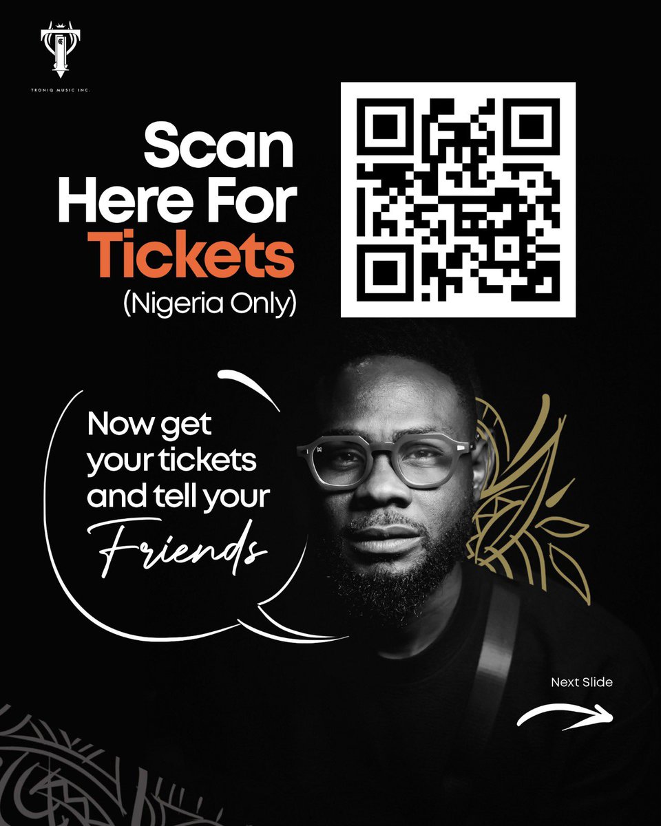 You can scan the QR code or click this link for your tickets 
tix.africa/tgc2024