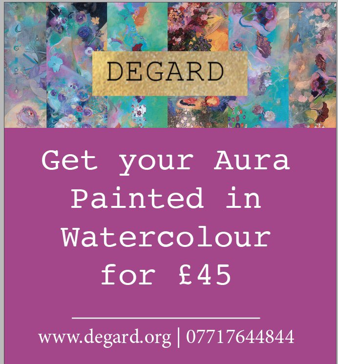 DegardNews's tweet photo. Book to have your Aura Painted for £45 

https://t.co/UCb35LLx9E https://t.co/62pgDVFFaf
