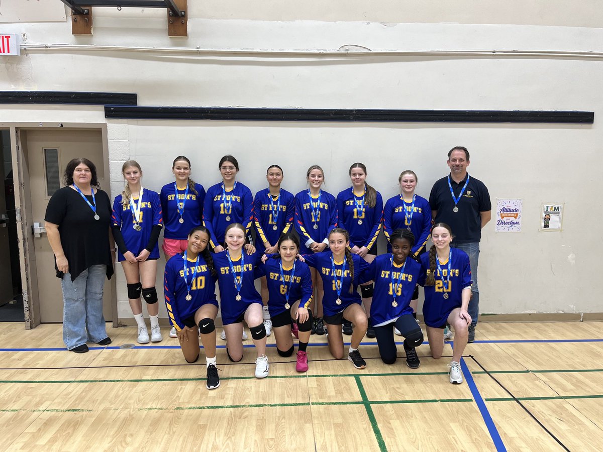 A silver medal for the girls senior high volleyball team in the provincial qualifier.