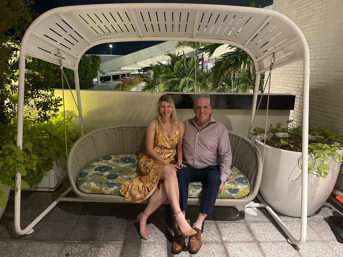 We had the most yummy dessert at at #Makoto while celebrating our Anniversary…Toban Yaki which is made of passion fruit-white chocolate, almond cookie crumble, mango sorbet and berries! 😋 <a href="/BalHarbourShops/">Bal Harbour Shops</a> 
#Foodie