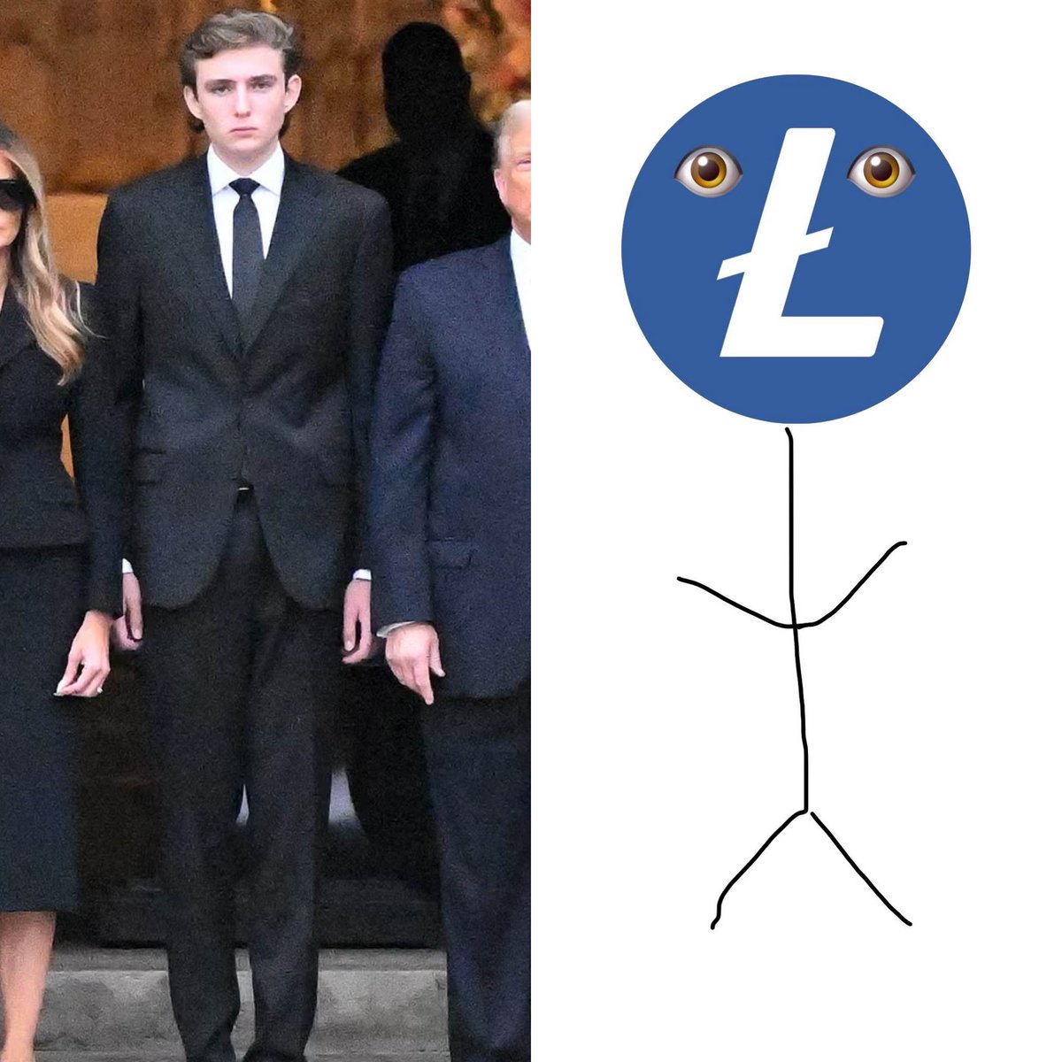 litecoin's tweet photo. Twinsies. https://t.co/rcHTmmsJHu