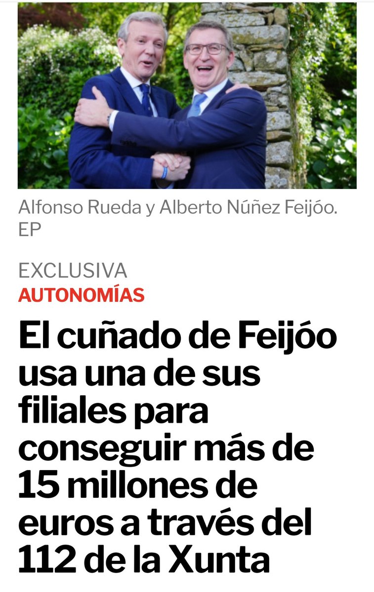 Así nos vai ! A Xunta xoga co servizo de emerxencias para beneficio dos seus. Non se deben externalizar os servizos públicos.
Precisamos servizos públicos de calidade.
#112enloita #112galicia #servizospúblicos #emerxencias #Axega
<a href="/ELPLURAL/">elplural.com</a> 
ir.gl/c19553