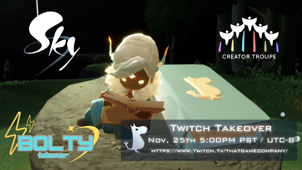 TheBoltyBot's tweet photo. Hi friends, it's Bolty!!
I have some cool news to share with you!

📡PREPARE FOR BOLTY TAKEOVER!!⚡

📖Bolty will be taking over TGC's Twitch channel to livestream the fourth season quest from Season of Moomin!

🔽Check the following post for more info: https://t.co/JQMzT6MiW8