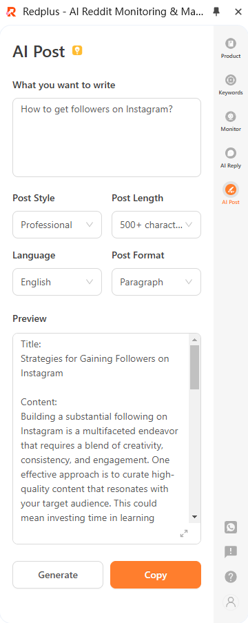 John_Davis_930's tweet image. Redplus has launched new AI Post feature.

Now you can effortlessly create posts in no time.

Link: chromewebstore.google.com/detail/redplus…

#Redplus #AIPost #SocialMediaMagic