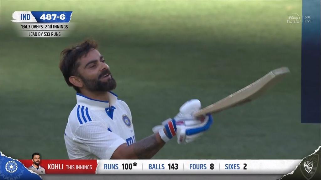 kp85karan's tweet photo. 81*
MAN FOR THE NATION🇮🇳. 
MAN OF SENSATION. 
Think ♾️ times before Writing him off
❤️👑🐐. 
#ViratKohli #AUSvsIND    @imVkohli 
#BCCI https://t.co/vALm30HlGA