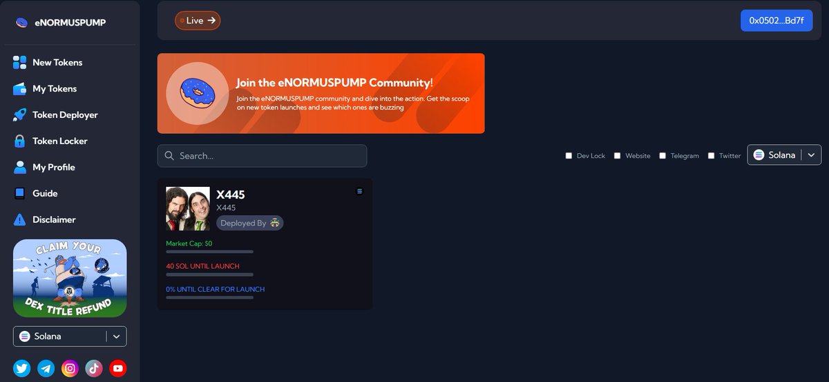 Quick update for everyone code wise we are getting closer and closer to <a href="/solana/">Solana</a>  deployment on our launchpad.

enormuspump.fun

NORMUS TOKEN : dexscreener.com/solana/9tzugvr…