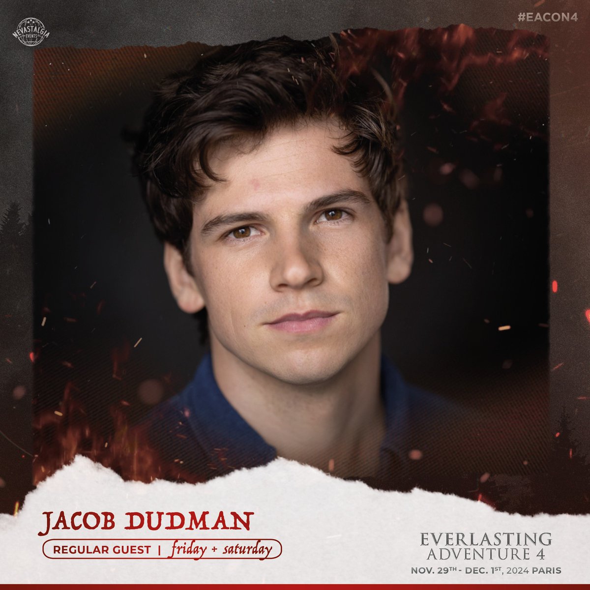 DMJConsult23's tweet photo. Next weekend, meet Jacob Dudman at #EACON4 by @nevastalgia in #Paris, #France.
Further info here: https://t.co/IHqBlr3DzL
#JacobDudman
#TheLastKingdom #SevenKingsMustDie #FateTheWinxSaga #TheAList #TheStranger #Medici #DoctorWho https://t.co/8SzYq4BoYa