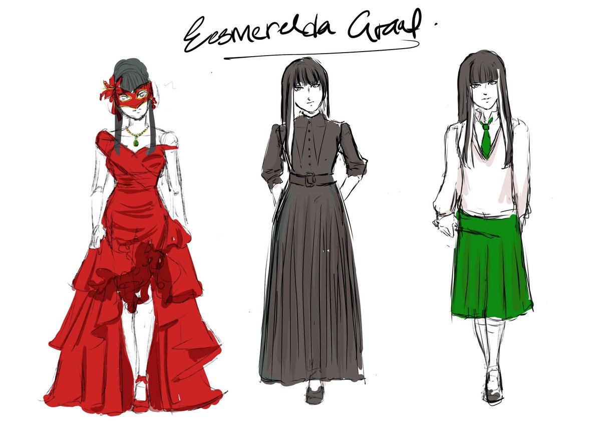 akimamaki_'s tweet photo. My oc Esmerelda Grant Character Design..
From school Unifrom, daily and Yule Ball.
#HogwartLegacyOc
#MagicAwakend https://t.co/TQgmcBriV4