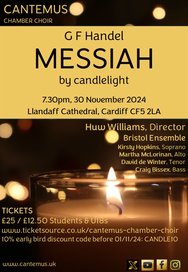 Just under a week to go!

Tickets are selling fast, available at this link: 

ticketsource.co.uk/cantemus-chamb…