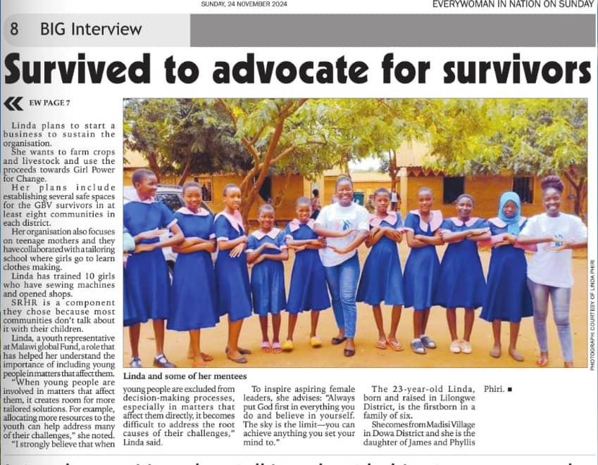 ngwazi2021's tweet photo. Survived to advocate for survivors thank you so much @NationOnlineMw for hosting me , together we can make a difference by  encouraging and motivating others through the little things that we do #empowertotransform https://t.co/xoShlxHtFo