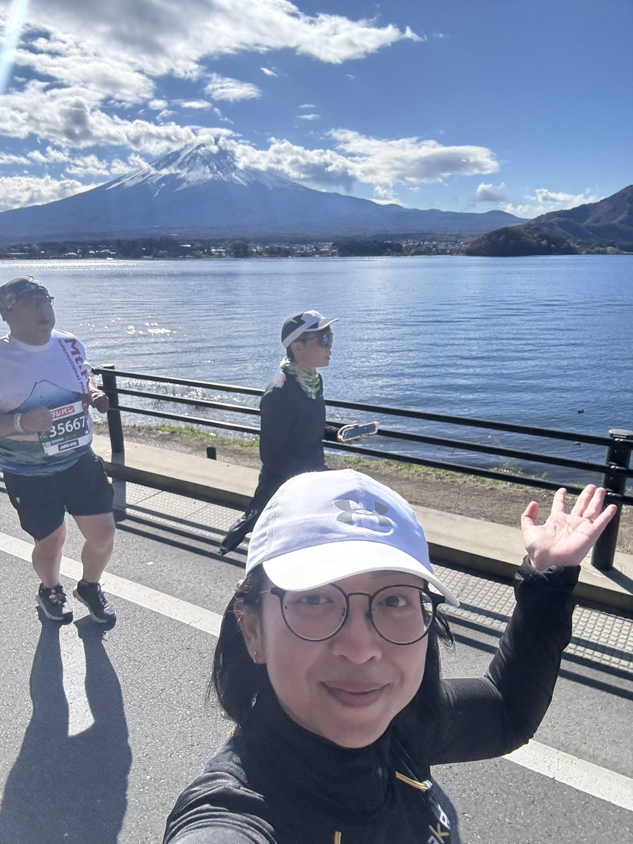 npmjpn's tweet photo. Virgin race with THIS VIEW!!! @ Mt Fuji International Marathon 2024 https://t.co/6Bu8Ie2IYE