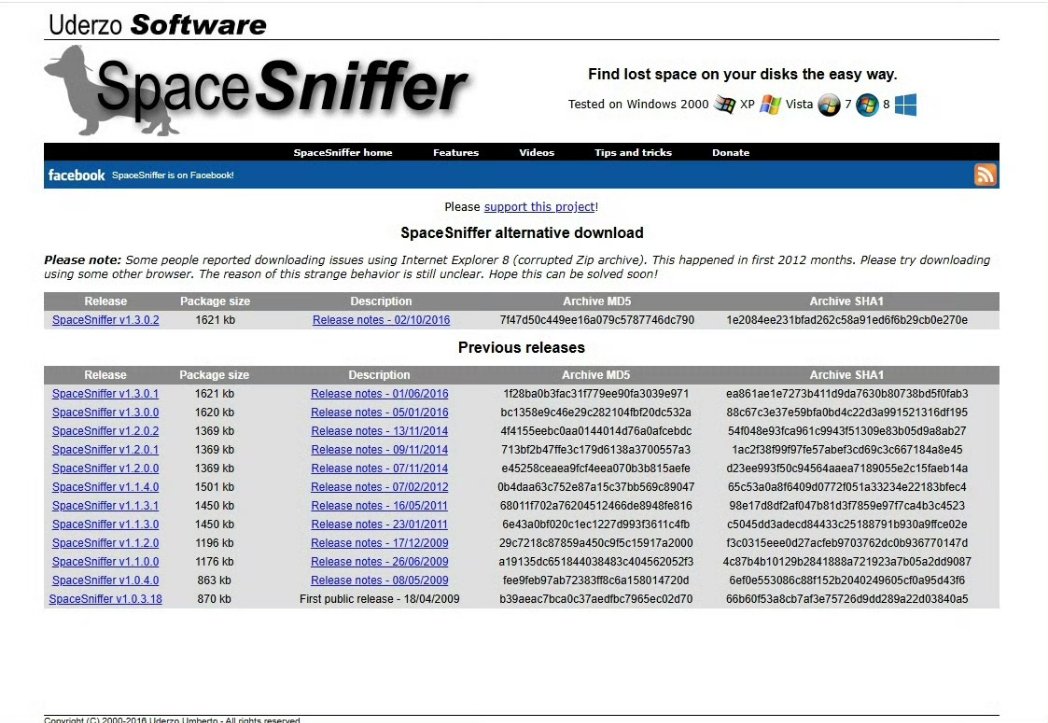 For Windows users experiencing a full C: drive, SpaceSniffer is a software that can visually display file space usage with size-indicating boxes, helping users identify and clean up large files. It's important to verify if files are system files before deletion.