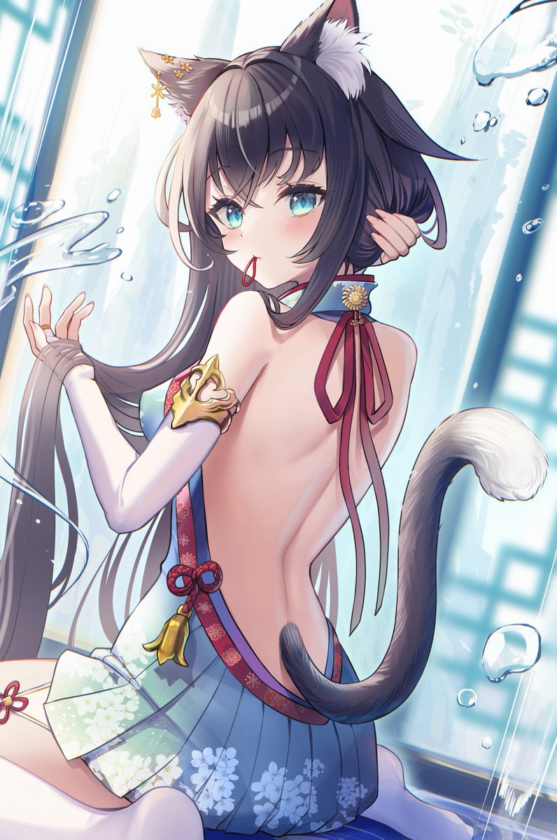 「黒猫ちゃん 」|桜あに🦊のイラスト