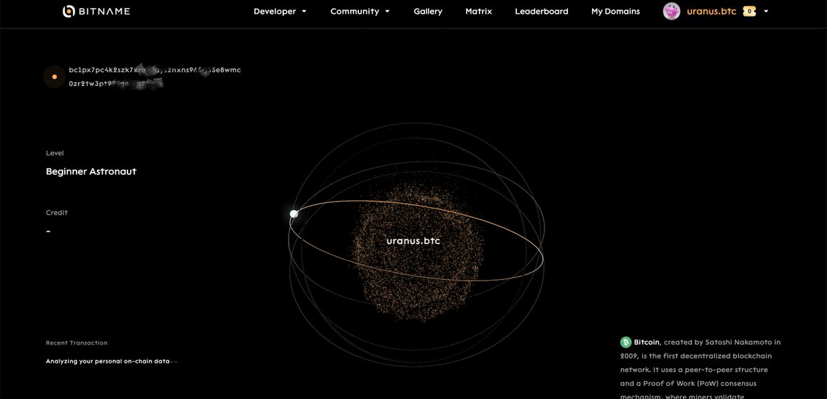 BitnameService's tweet image. 🚀Most people might not know yet: #Bitname now supports bidirectional resolution for domain assets! Using the Stampchain open-source indexer API, you can resolve #Bitcoin addresses and #domains directly on the Bitcoin mainnet. It’s as smooth and intuitive as @ensdomains , but…