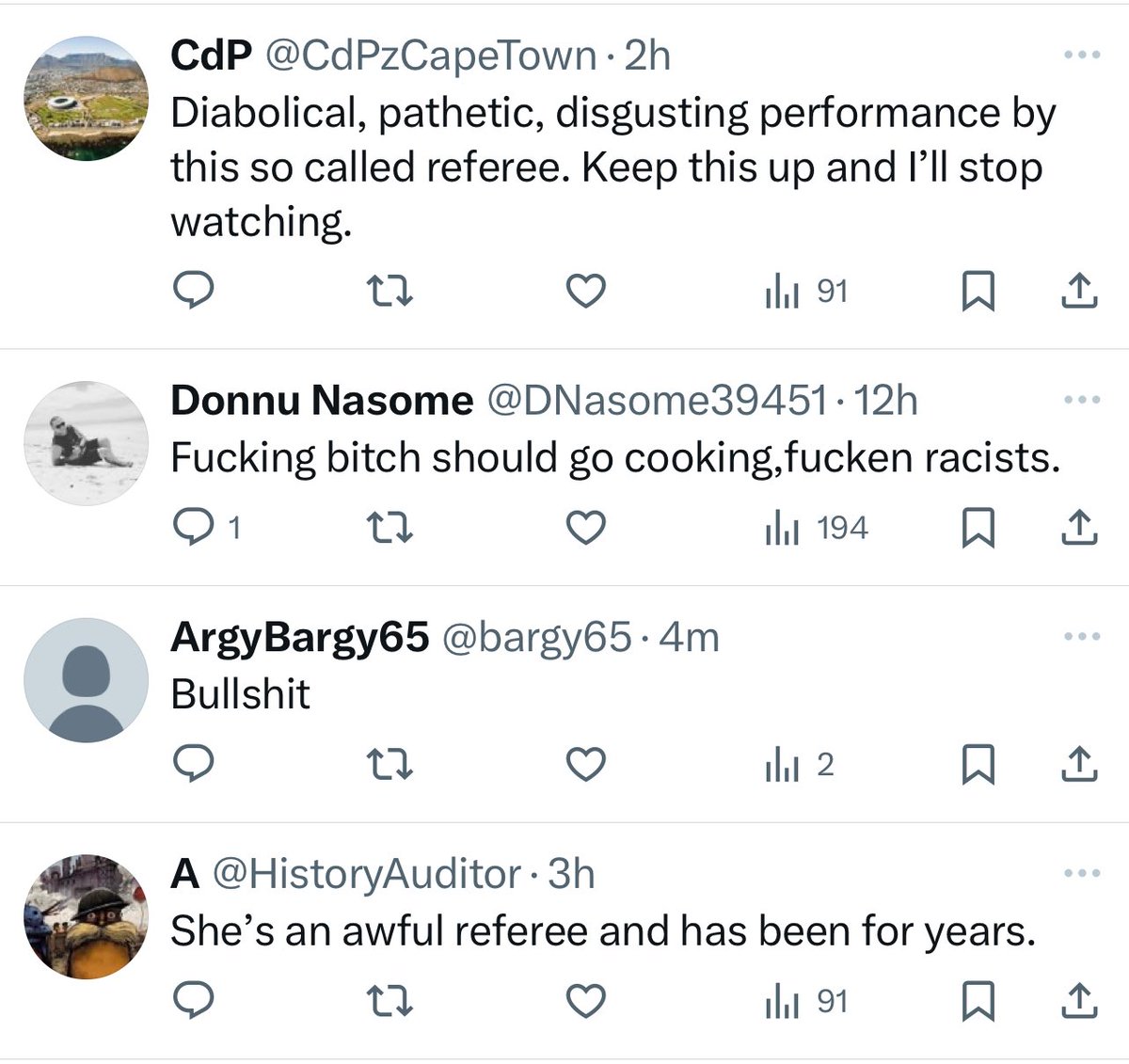 I posted yesterday saying how good it is to see Hollie Davidson get her flowers - reffing Ireland v Fiji men

The response is as expected

👋 Respect the referee
👋 Respect women
🤷‍♀️ If you can’t behave, you can stay at home