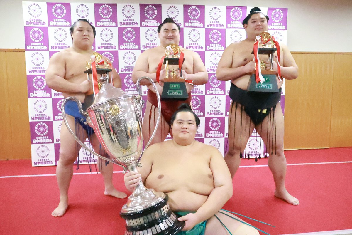 sumokyokai's tweet photo. <千秋楽の様子>

琴櫻　若隆景　隆の勝　阿炎

#sumo #相撲 #十一月場所 #九州場所 https://t.co/0cYNbQV7Zr