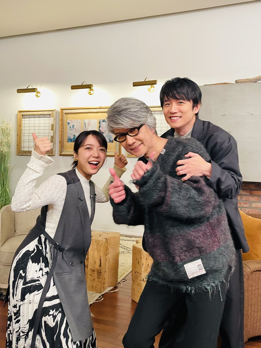 RyoYoshimata's tweet photo. 12/1(日)朝７時～
フジテレビ系『ボクらの時代』に
この３人で出演します！

#ボクらの時代
#風間俊介
#上白石萌音
#吉俣良 https://t.co/lpwMtukjnh