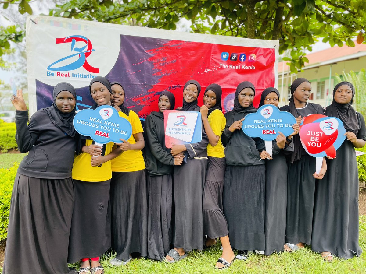 BeReal_Init's tweet photo. In a society obsessed with appearances, being real is rare. But we choose to stand out by being authentic.

The Be Real Geng is rolling out at  Wakiso Moslem SS 😄

#JustBeYou

#BeReal #BeRealInitiative #WakisoMoslemSS https://t.co/DMtHVprIXd