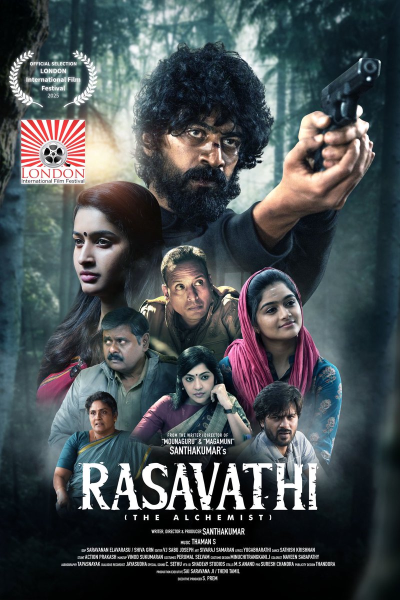 “ RASAVATHI” (The Alchemist) has been officially selected for the competition at the London International Film Festival.