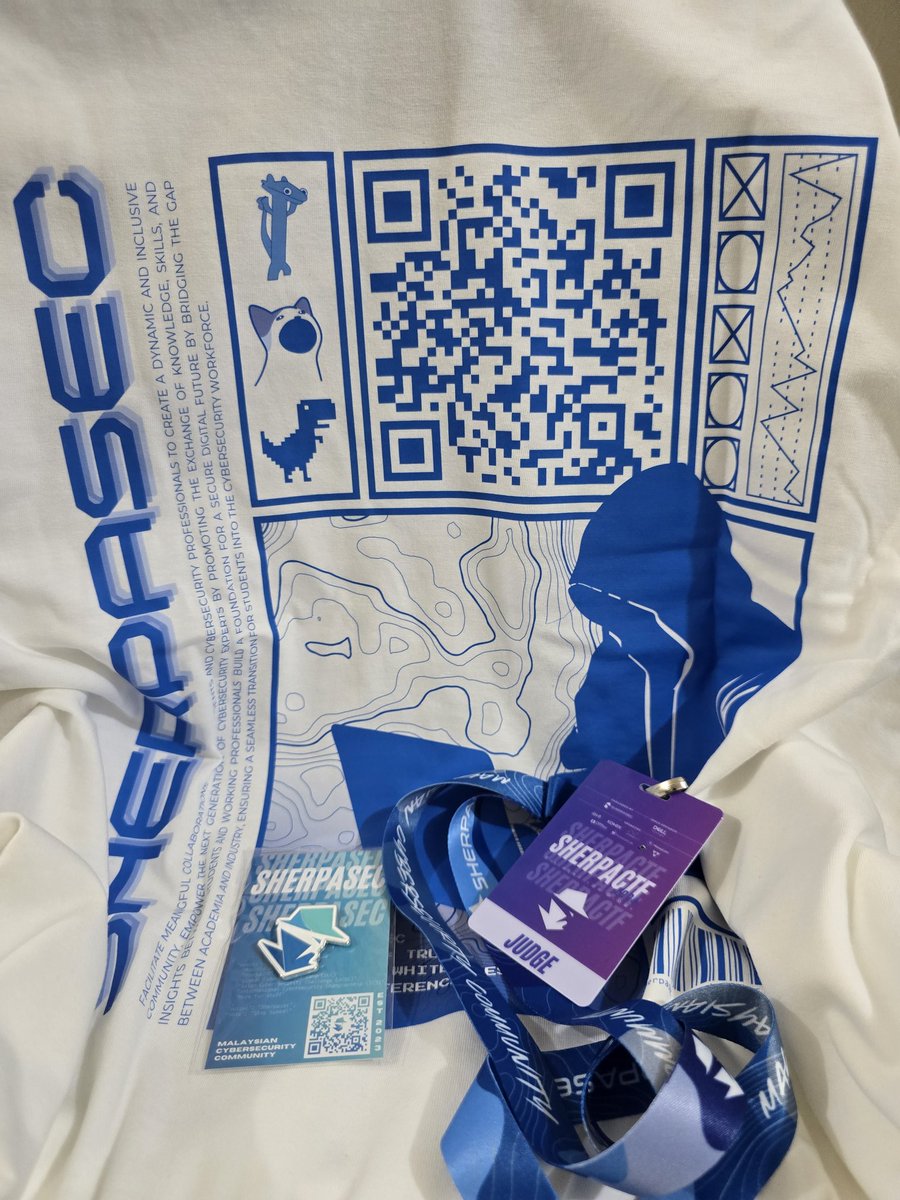 klks84's tweet image. Thank you for the swag, looking forward to your next event!!! #SherpaCTF #SherpaSec