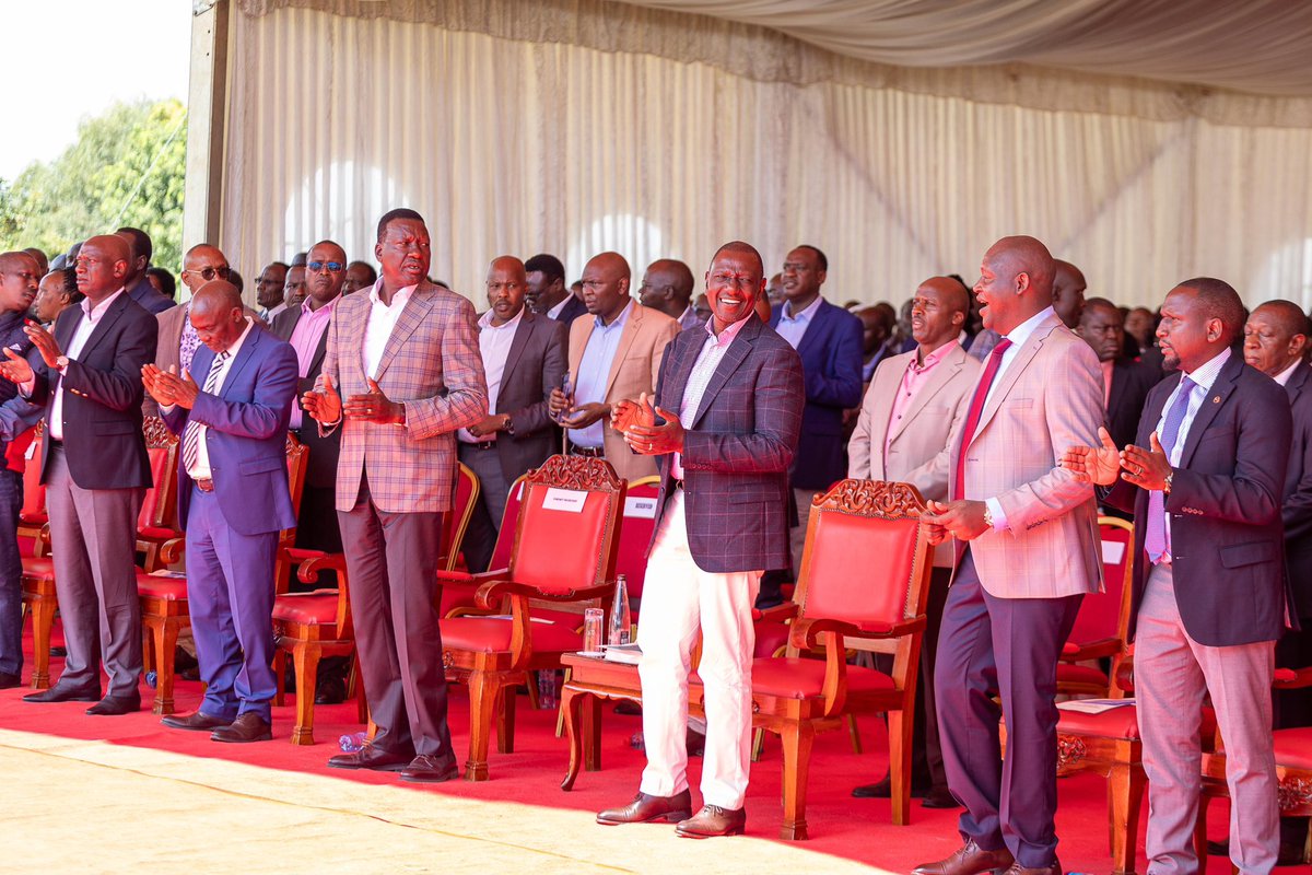 WilliamsRuto's tweet photo. Give, and it will be given to you. A good measure, pressed down, shaken together and running over, will be poured into your lap — Luke 6:38.

During an interdenominational Sunday service at Kipsitet Primary School, Kericho County. https://t.co/AYYP8LKa71
