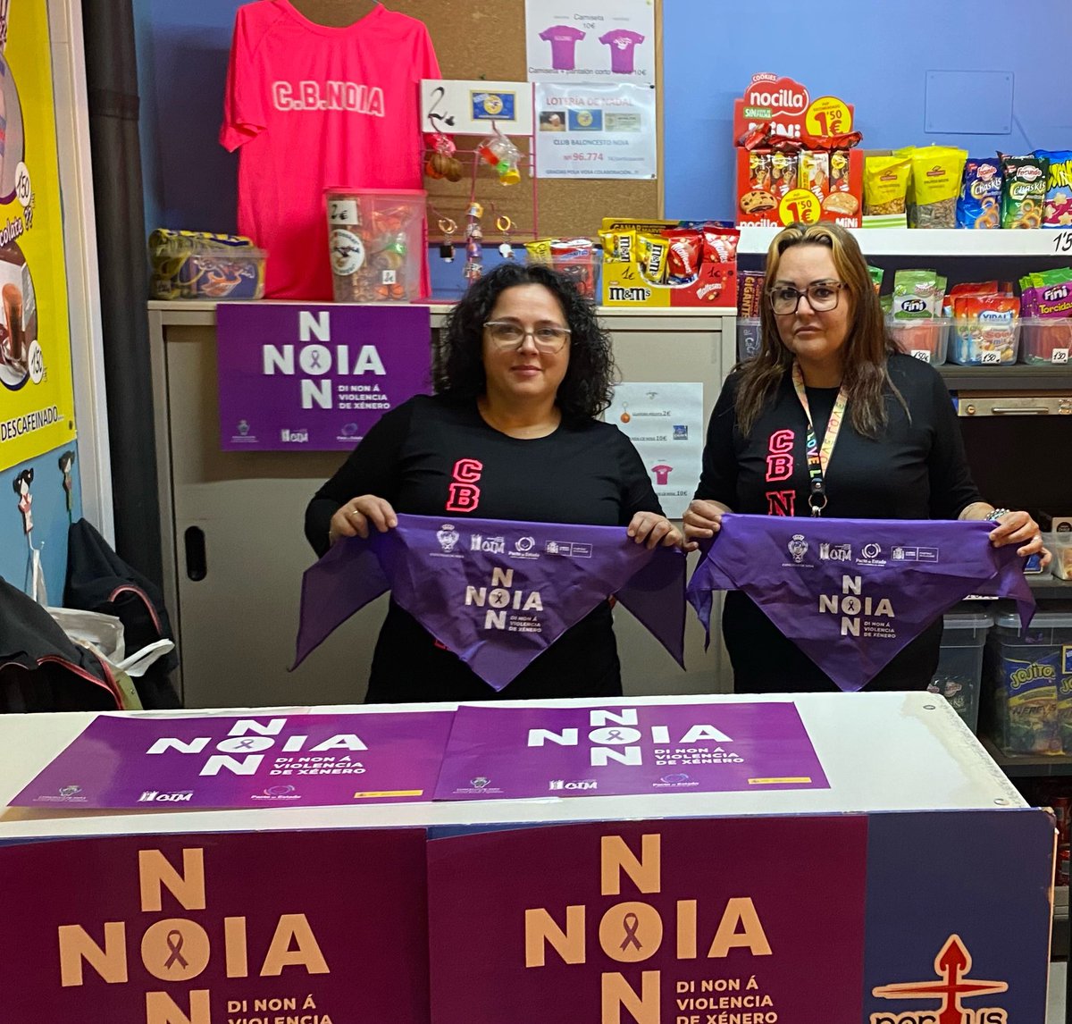 O CB NOIA únese á campaña contra a  violencia de xénero💜🏀💜🏀💜🏀
#noiadinonaviolenciadexenero
#servizossociais
#cimnoia
<a href="/CBNoia/">C.B.Noia</a>