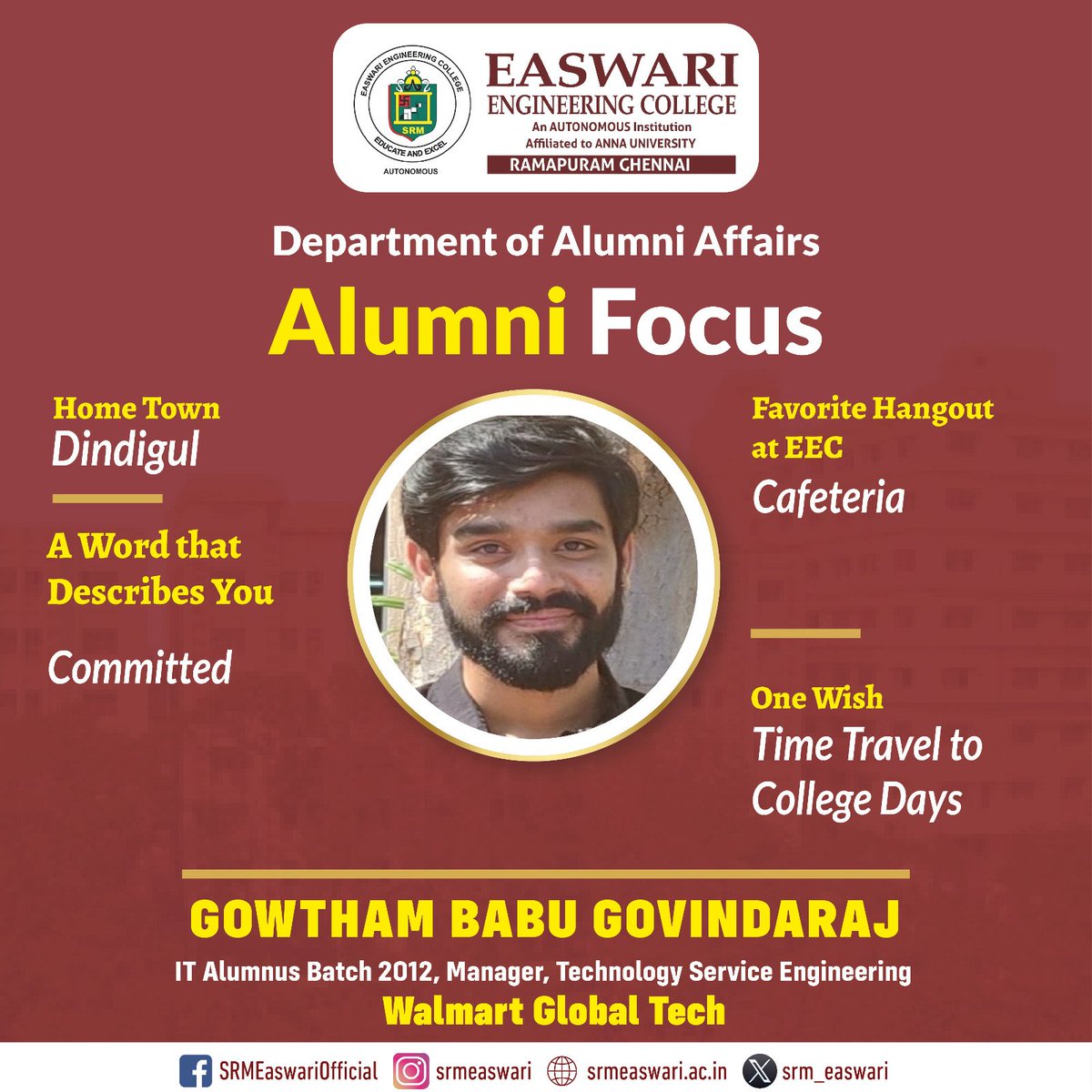 Easwari Engineering College tweet media