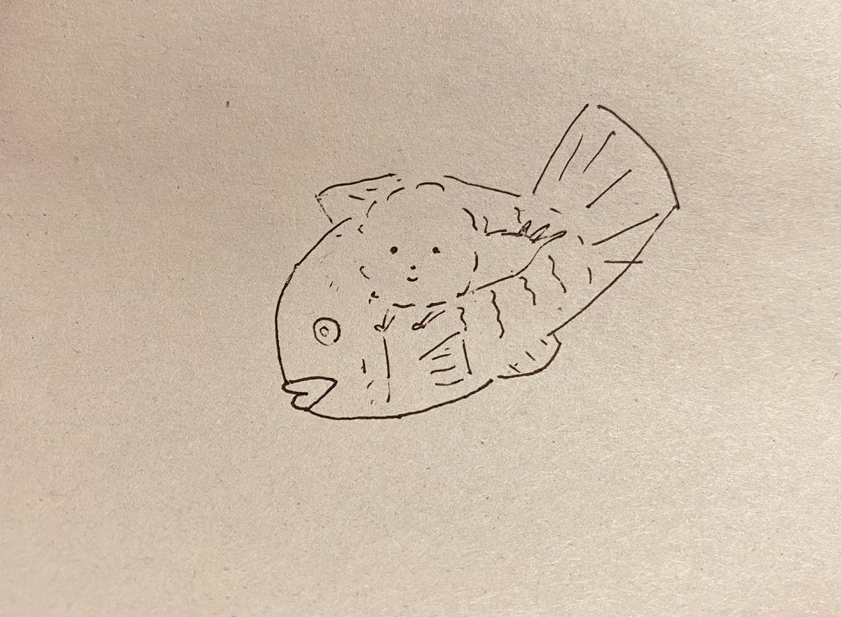 ラッコの村はブランクがある。とりあえずたい焼きの上に乗せてみれば何か思いつくかと思ったけれど、しばらく眺めても何にも浮かんでこなかったのだ。
