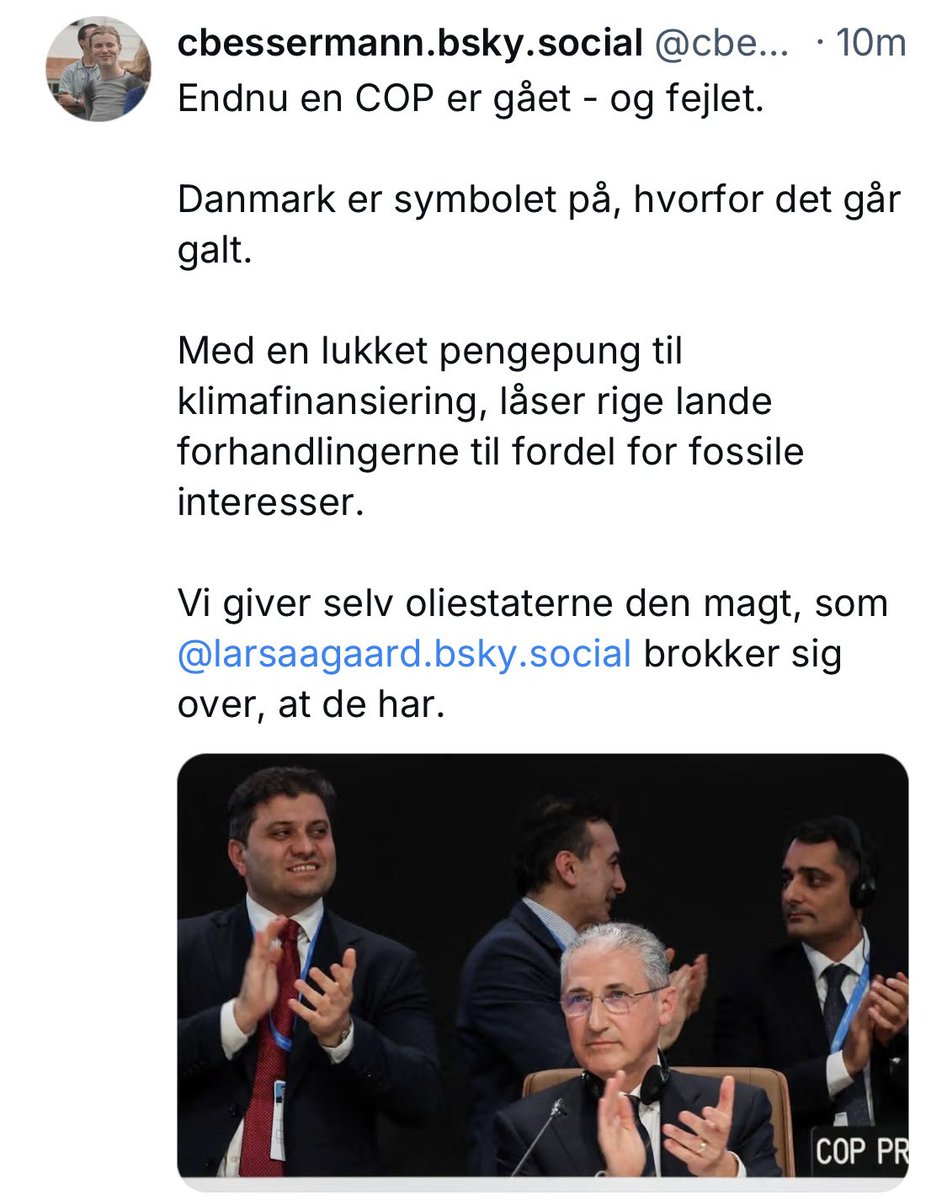 CBessermann's tweet image. Min første reaktion på COPens afslutning👇🏼
Længere reaktion kan læses i Altinget om nogle dage.