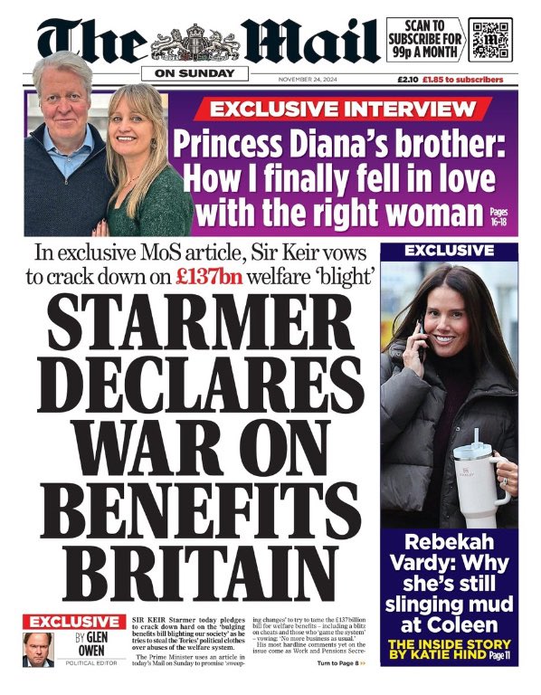 Just incredibly bleak that when a Labour government is finally in power, disabled people still have to wake up to front pages calling them a blight on society.