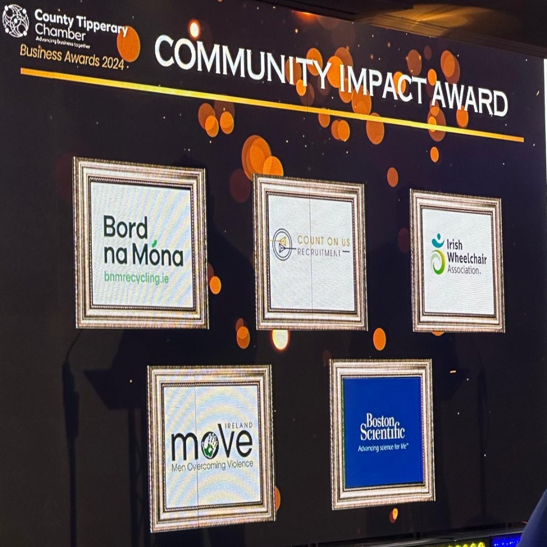 MOVE Ireland (@moveireland) on Twitter photo On Friday, MOVE attended the County Tipperary Chamber Business Awards. MOVE were delighted to have been shortlisted for a ‘Community Impact Award.’ Thank you <a href="/CTChamber/">County Tipperary Chamber</a> for organising a wonderful event. Congratulations to all nominees and winners on the night #TippBizAwards On Friday, MOVE attended the County Tipperary Chamber Business Awards. MOVE were delighted to have been shortlisted for a ‘Community Impact Award.’ Thank you <a href="/CTChamber/">County Tipperary Chamber</a> for organising a wonderful event. Congratulations to all nominees and winners on the night #TippBizAwards