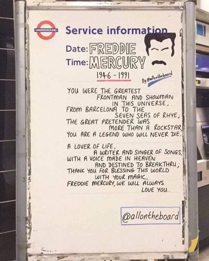 On the 24th November 1991 the world lost a legend. Freddie Mercury will always be missed, never forgotten and forever loved. 

#FreddieMercury #Queen