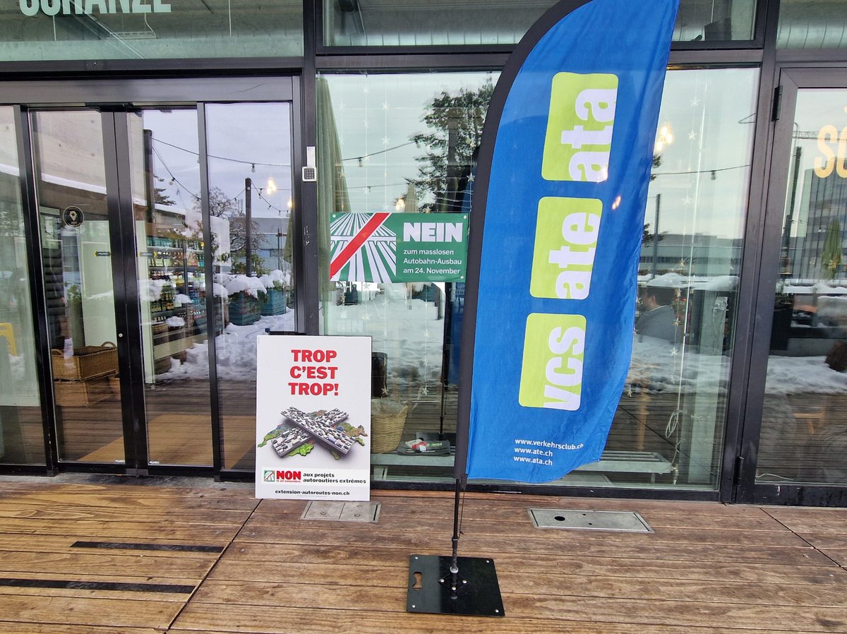 C'est le Jour J 🗳️🤞
Ce dimanche marque le terme de plus d’un an de campagne contre les #extensionsautoroutières, de la récolte de signatures à la votation. 

Merci à chacun et chacune pour cette magnifique mobilisation !
#chvote