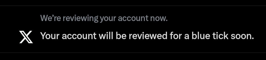 Blue tick is coming....