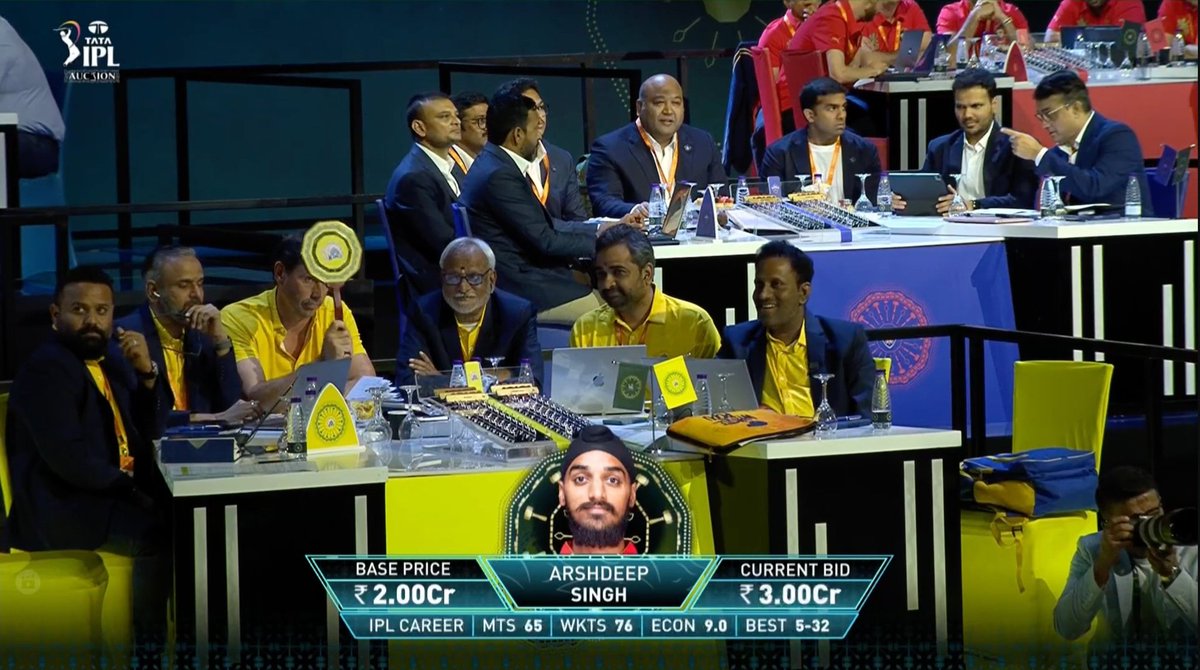 CSK bidded for Arshdeep till 7.5

#WhistlePodu #IPLAuction #IPLAuction