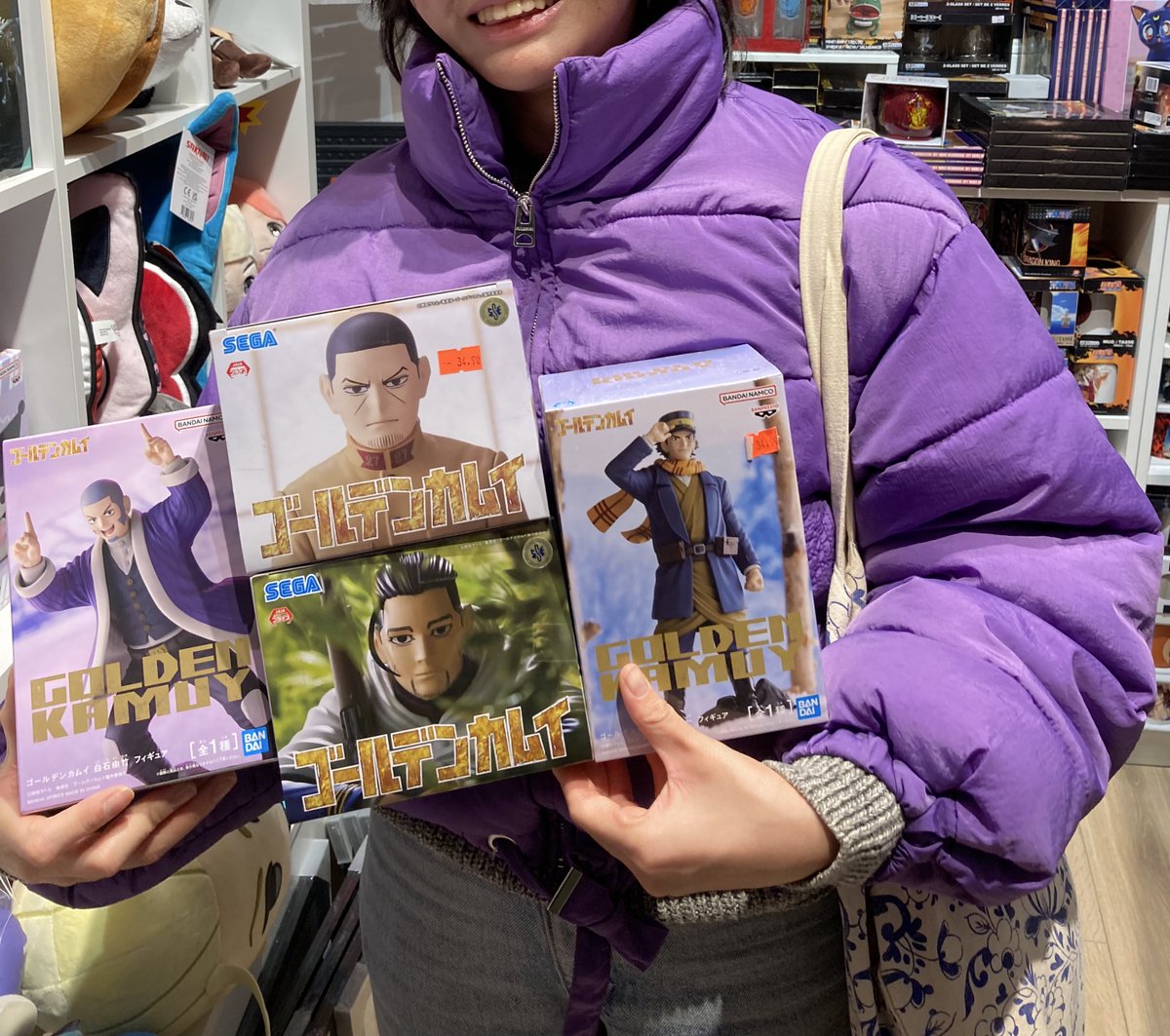 1bitesDdust's tweet photo. It‘s been 2 years since I am on hiatus. Look what I found during a random visit to a newly open “hobby 😂” store in the neighbouring city!

I am so happy yet surprised to see Golden Kamuy here. This is very unexpected as Golden Kamuy is practically unknown in my current region https://t.co/hOX4wVZr3V