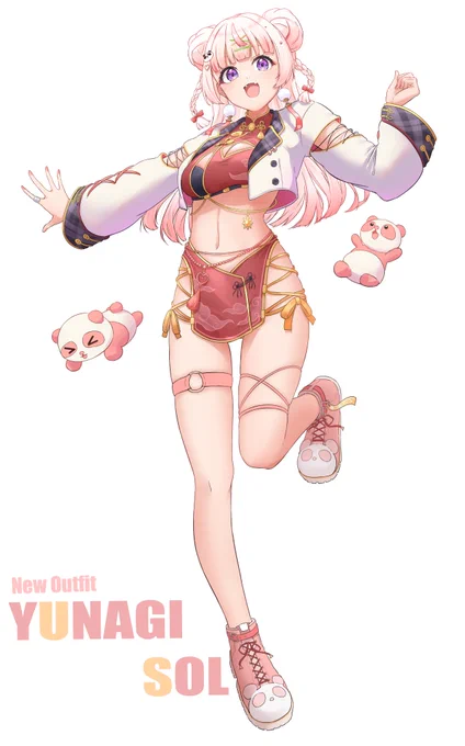 この度、夕凪そるちゃん( )の新衣装を担当させていただきました!!掲載許可をいただきましたので新衣装のキービジュと三面図を公開させていただきます!!#自夕帳 