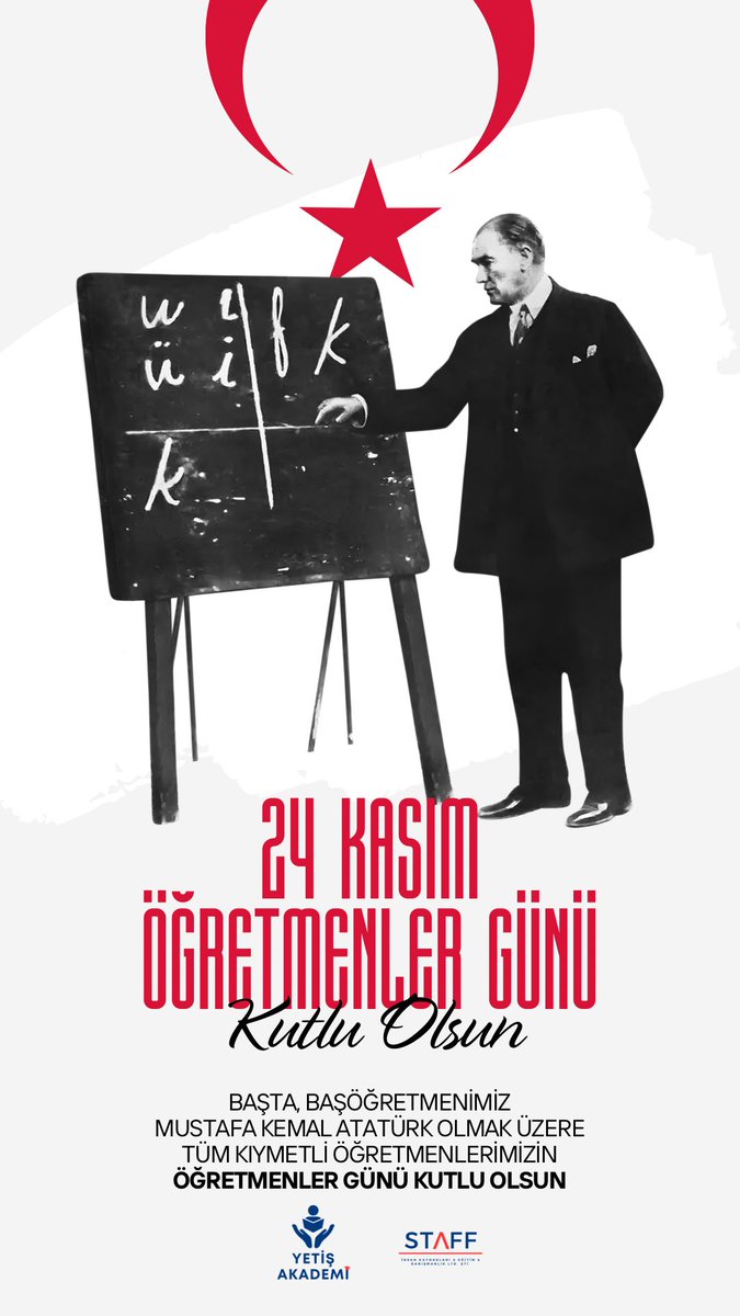 Başta, Başöğretmenimiz Mustafa Kemal Atatürk olmak üzere, bizleri özveriyle yetiştiren eli öpülesi tüm öğretmenlerimizin Öğretmenler Günü'nü kutluyoruz..!