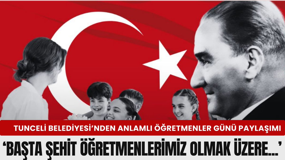 Tunceli Belediyesi'nden anlamlı Öğretmenler Günü paylaşımı
👇
vatanemekcumhuriyet.com/tunceli-beledi…

<a href="/Tuncelibel62/">Tunceli Belediyesi</a> <a href="/TekbBulent/">Bülent TEKBIYIKOĞLU</a>