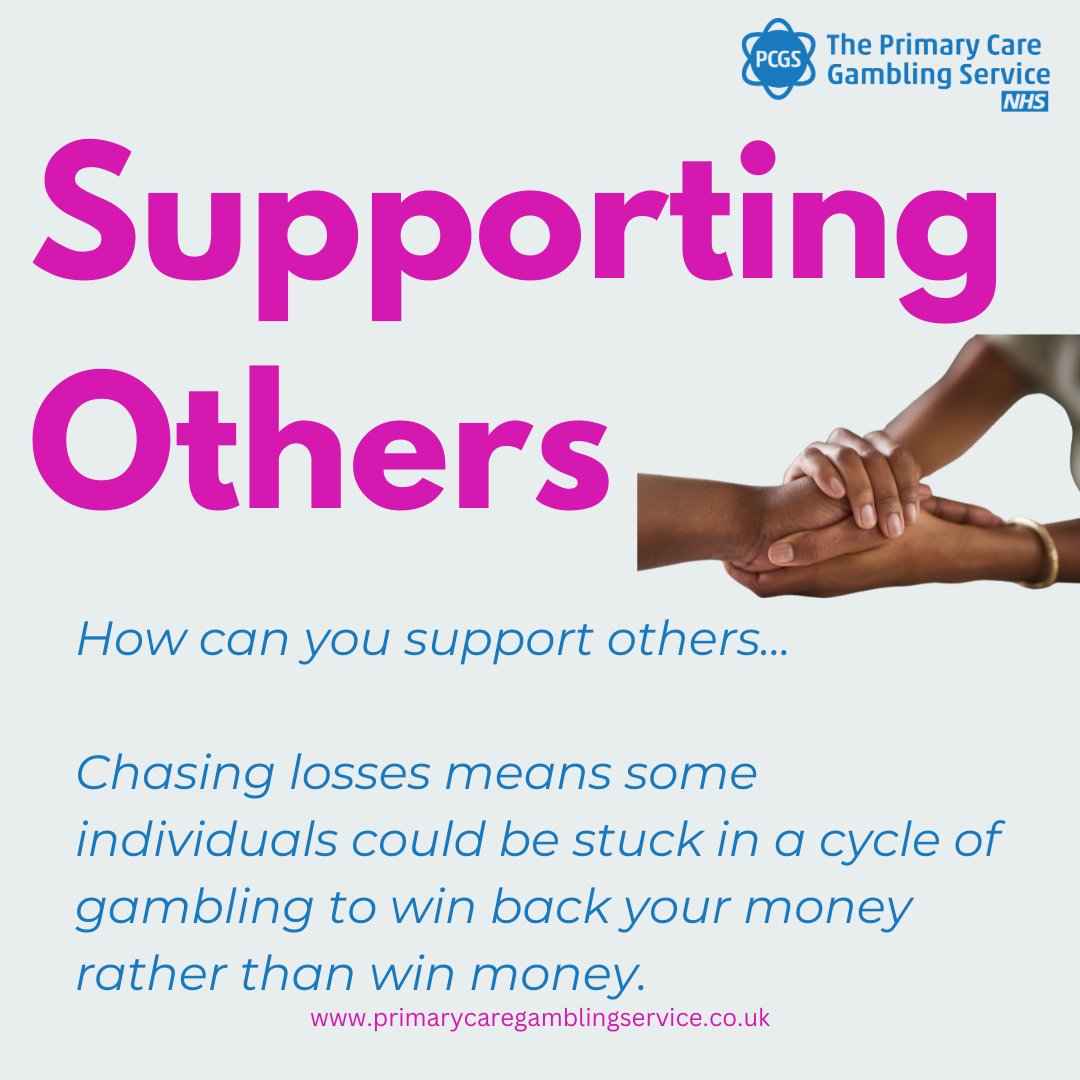 NHS_PCGS's tweet image. If you think a friend, colleague, or loved one might be struggling with gambling, starting a conversation can help. Showing support and understanding could be the first step toward making a positive change.
Visit our website for more information.
#SaferGambling  #SupportOthers