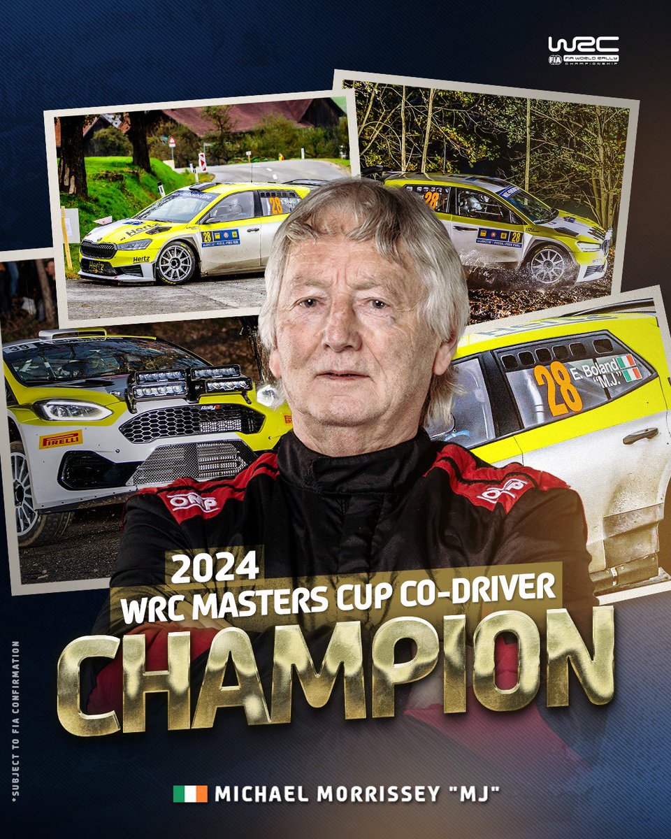 MotorsportIRL's tweet photo. A world champion at 76 years of age! Congratulations Michael “MJ” Morrissey https://t.co/qo77gvTQ7r