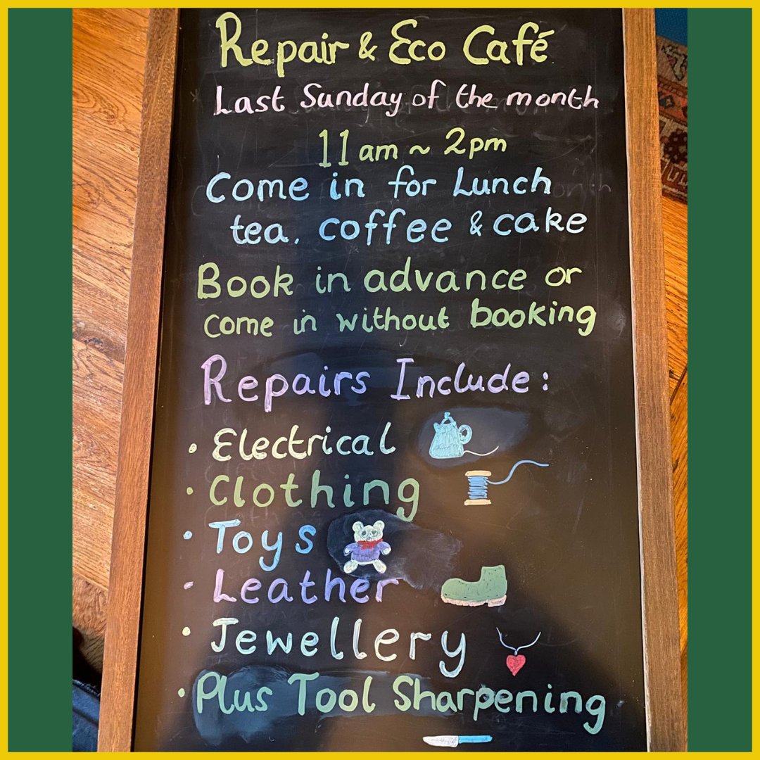 Stroud_TRCH's tweet photo. Come on in and visit our Trinity Rooms Community Hub Repair and Eco Cafe today!!
#stroud #whatson #events #sustainability #food #greenliving #painswick #wasteless #supportlocal #fashion #nailsworth #makedomend #chalford #craft #gloucestershire https://t.co/noZcJ2bigf
