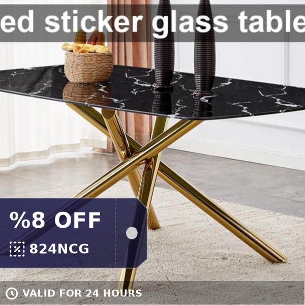 shopping4every's tweet photo. Check out this product 😍 Large Modern Rectangular Dining Table, 0.39" Black Marble Top, Golden Legs 😍 
starting at $346.99. 
Show now 👉👉 https://t.co/P9k65sgLkT https://t.co/wqkxIH1P2w