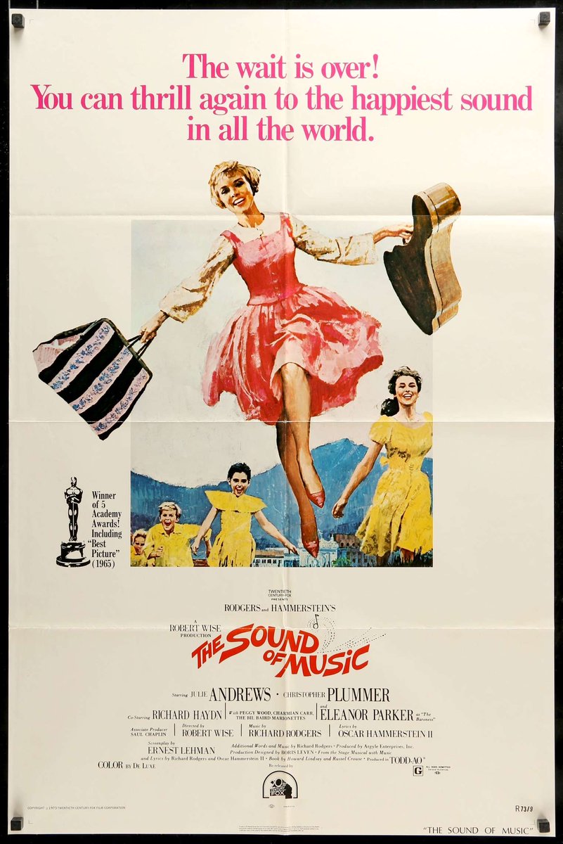 Various - The Sound of Music (Bring on Bull Records, 1993). Cover star is Julie Andrews in a cropped image from The Sound of Music film poster (1965).