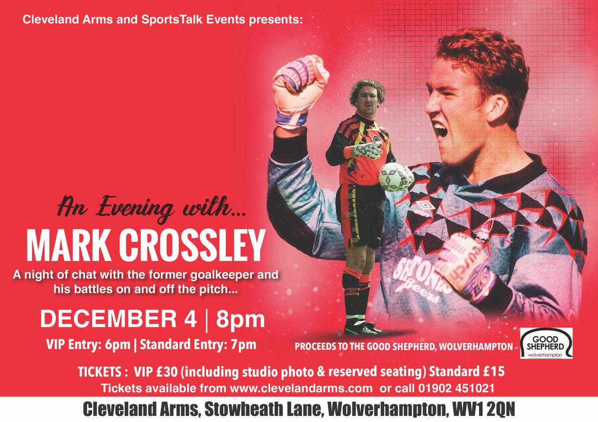 Robbie Meakin (@robbiexmeakin) on Twitter photo I'm giving away tickets to An Evening with Mark Crossley at the <a href="/Cleveland_Arms/">The Cleveland Arms</a>.
To be in it to win it:
• Follow me
• Like this
• Retweet this
Winners will be announced on Friday. Good luck.
#NFFC #Millwall #Boro #SCFC #FFC #SWFC #OAFC #Spireites I'm giving away tickets to An Evening with Mark Crossley at the <a href="/Cleveland_Arms/">The Cleveland Arms</a>.
To be in it to win it:
• Follow me
• Like this
• Retweet this
Winners will be announced on Friday. Good luck.
#NFFC #Millwall #Boro #SCFC #FFC #SWFC #OAFC #Spireites