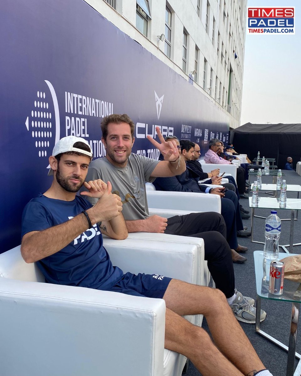 ZoomTV's tweet image. Men's finalist @alsinovic7, @edualtimires spectating Women's final of FIR PROMOTION INDIA PADEL OPEN at Bennett University

Catch all the LIVE Updates of the ultimate Padel tournament only at @timespadel

#Padel #PadelLovers #PadelTime #PadelAddict #PadelFun #PadelPro #PadelTour