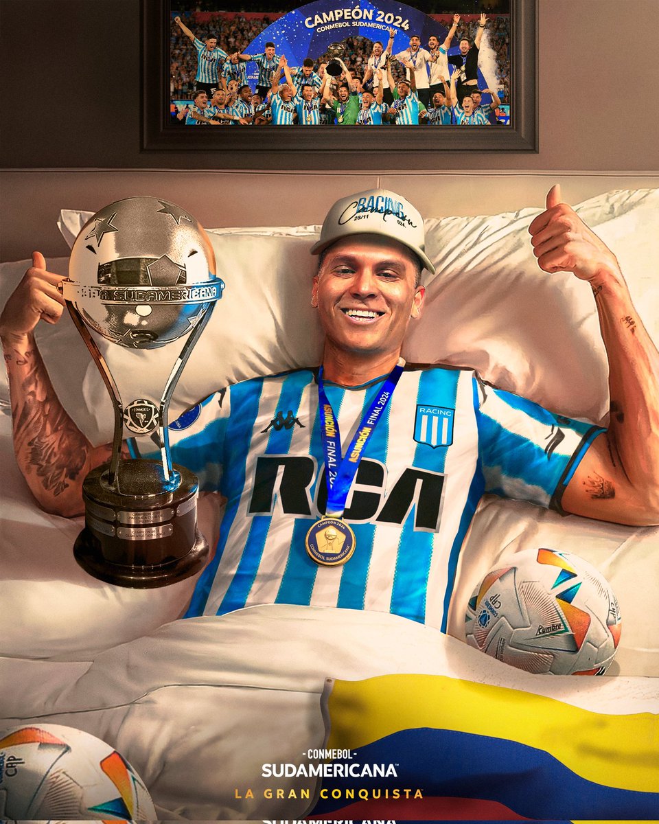 LA IMAGEN QUE COMPARTIÓ LA CUENTA OFICIAL DE LA #COPASUDAMERICANA 🏆

¡VAAAAAAMOS JUANFER! 🇨🇴